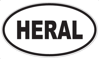 HERAL - Oval Sticker
