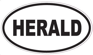 HERALD - Oval Sticker