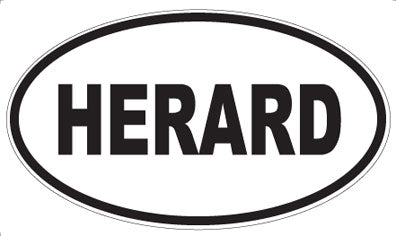 HERARD - Oval Sticker