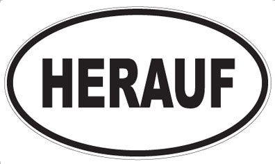 HERAUF - Oval Magnet