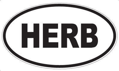 HERB - Oval Magnet