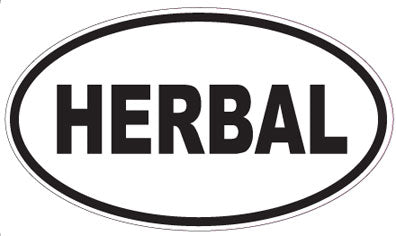 HERBAL - Oval Sticker