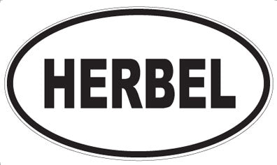 HERBEL - Oval Sticker