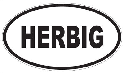 HERBIG - Oval Sticker