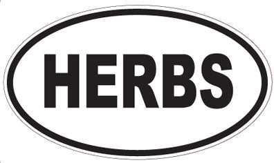 HERBS - Oval Magnet