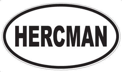 HERCMAN - Oval Sticker