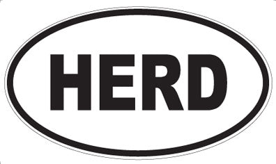 HERD - Oval Magnet