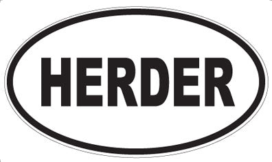 HERDER - Oval Magnet