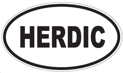 HERDIC - Oval Sticker
