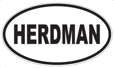 HERDMAN - Oval Magnet