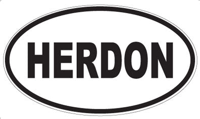 HERDON - Oval Sticker