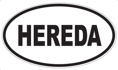 HEREDA - Oval Magnet