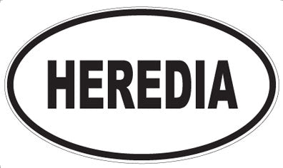 HEREDIA - Oval Sticker