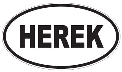 HEREK - Oval Magnet