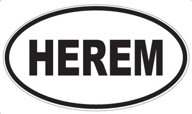 HEREM - Oval Magnet