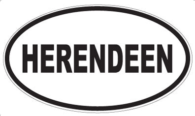 HERENDEEN - Oval Magnet
