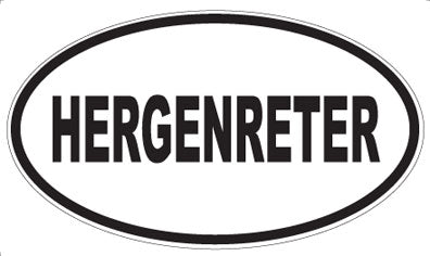 HERGENRETER - Oval Magnet