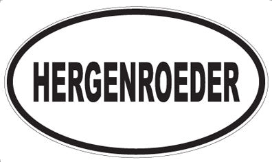 HERGENROEDER - Oval Magnet
