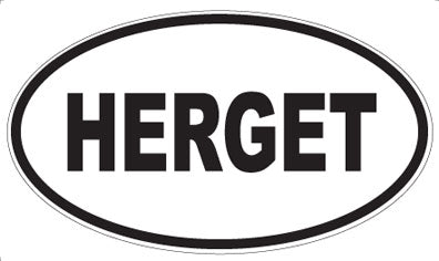 HERGET - Oval Sticker