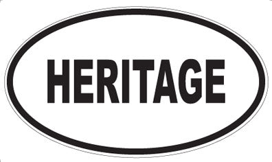 HERITAGE - Oval Sticker
