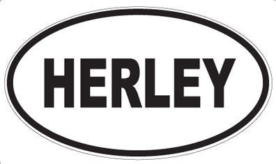 HERLEY - Oval Sticker