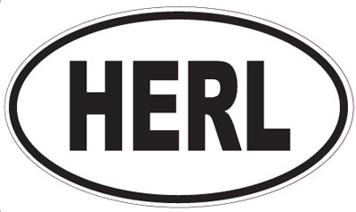 HERL - Oval Sticker