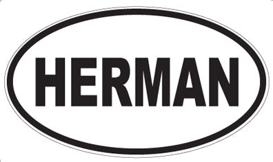 HERMAN - Oval Sticker
