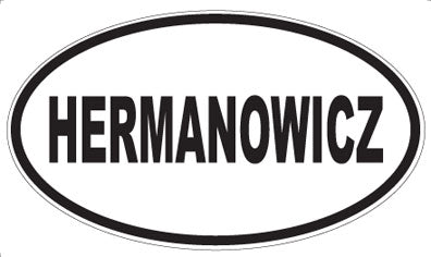 HERMANOWICZ - Oval Magnet