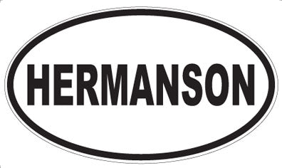 HERMANSON - Oval Magnet