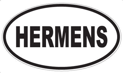 HERMENS - Oval Sticker