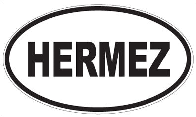 HERMEZ - Oval Sticker