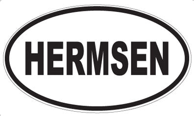 HERMSEN - Oval Sticker