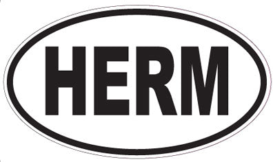 HERM - Oval Sticker
