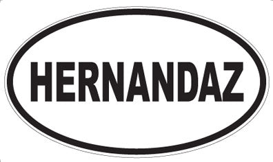HERNANDAZ - Oval Magnet