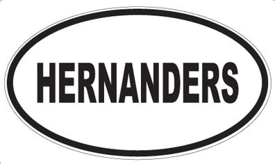 HERNANDERS - Oval Magnet