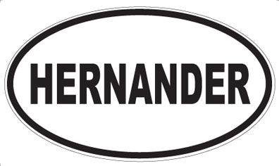 HERNANDER - Oval Magnet