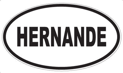 HERNANDE - Oval Magnet