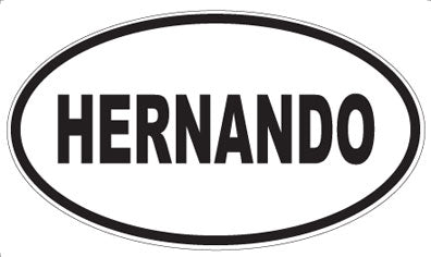 HERNANDO - Oval Magnet