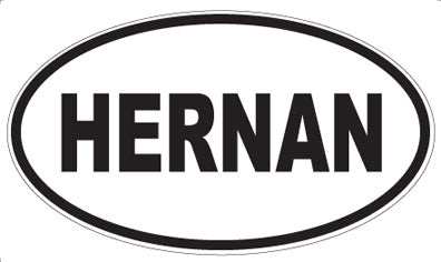 HERNAN - Oval Magnet
