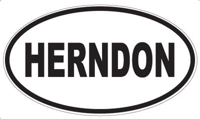 HERNDON - Oval Magnet