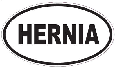 HERNIA - Oval Sticker