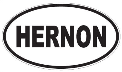 HERNON - Oval Magnet