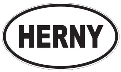 HERNY - Oval Sticker