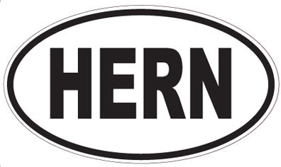 HERN - Oval Sticker