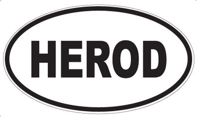 HEROD - Oval Magnet