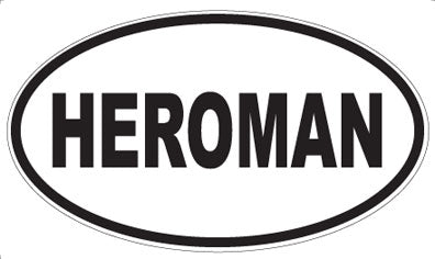 HEROMAN - Oval Magnet