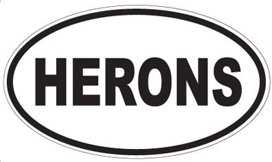 HERONS - Oval Sticker