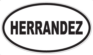 HERRANDEZ - Oval Magnet