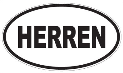 HERREN - Oval Sticker