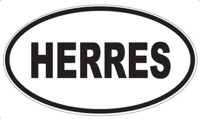 HERRES - Oval Sticker